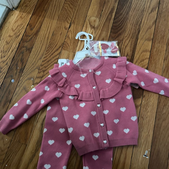 Toddler Pink Heart Knit Set - Picture 4 of 6